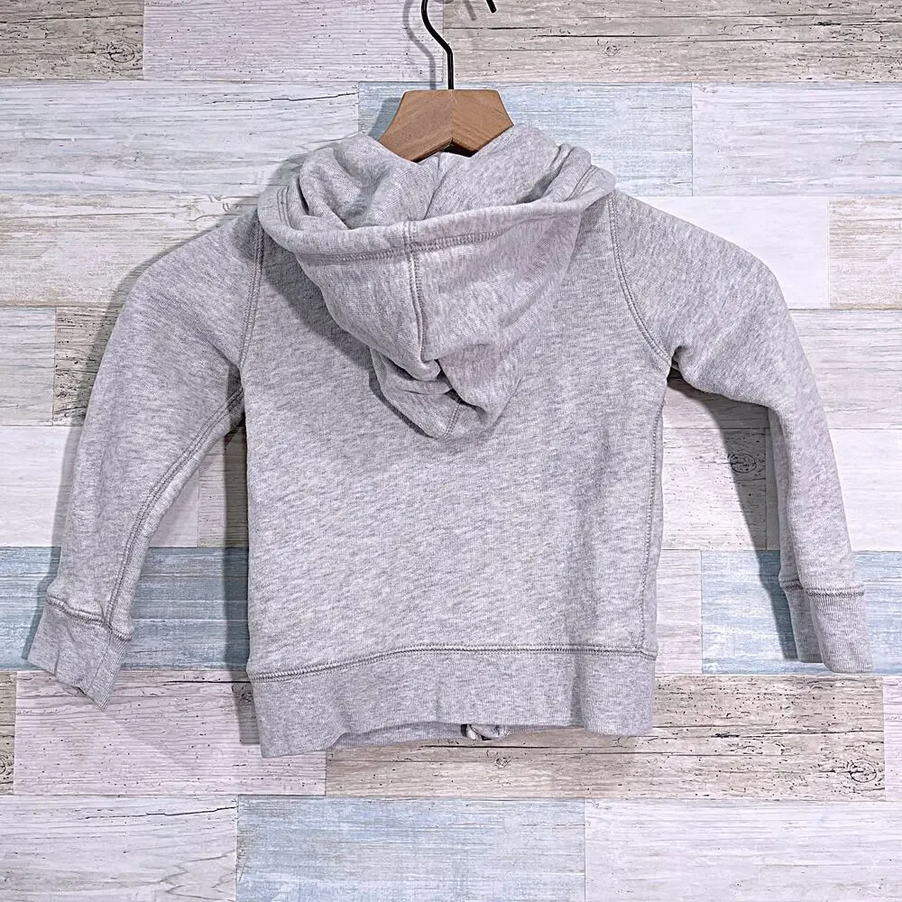 POLO Ralph Lauren Fleece Full Zip Hoodie Sweatshirt Heather Gray Boys 4T
